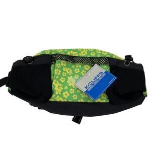 K-Cliffs Fanny Hip Waist Pack Adjustable Strap Cushioned Black Blue Yellow